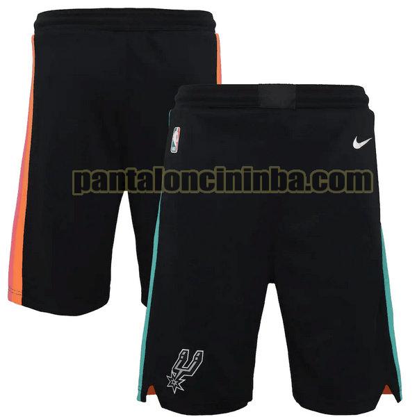 Pantaloncini Nba Uomo basket San Antonio Spurs Nero 2021