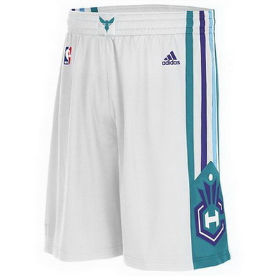 pantaloncini corti uomo basket nba charlotte hornets rev30 bianca