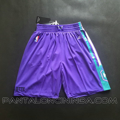 pantaloncini corti uomo basket nba charlotte hornets rev30 porpora