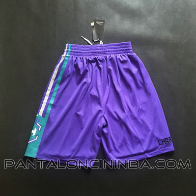 pantaloncini corti uomo basket nba charlotte hornets rev30 porpora