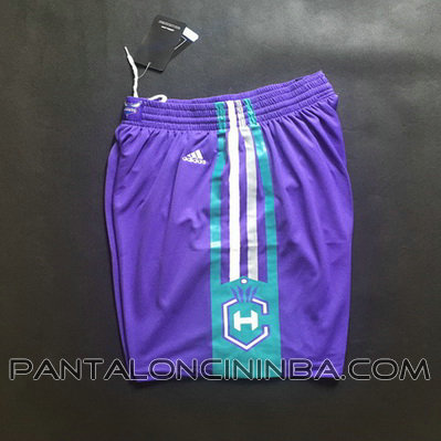 pantaloncini corti uomo basket nba charlotte hornets rev30 porpora