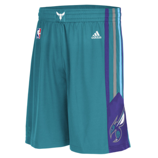 pantaloncPantaloncini_corti_basket_Charlotte Hornets Rev30 verdeini corti uomo basket nba charlotte hornets rev30 bianca