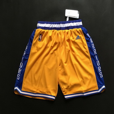 pantaloncini corti uomo basket nba golden state warriors retro giallo