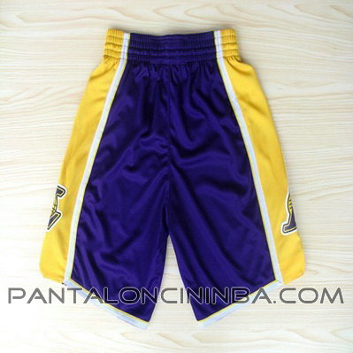 pantaloncini corti uomo basket nba los angeles lakers rev30 porpora