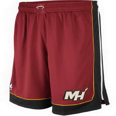 pantaloncini corti uomo basket nba miami heat rev30 rosso