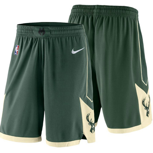 Divise Milwaukee Bucks:Pantaloncini corti basket Milwaukee Bucks 2018 Verde