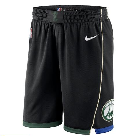 Pantaloncini corti basket Milwaukee Bucks 2018 nero