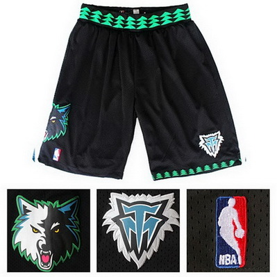 pantaloncini corti uomo basket nba minnesota timberwolves retro nero