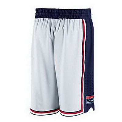 pantaloncini corti uomo basket nba usa 1992 rev30 bianca