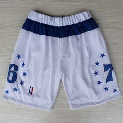 pantaloncini corti uomo basket nba philadelphia 76ers bianca