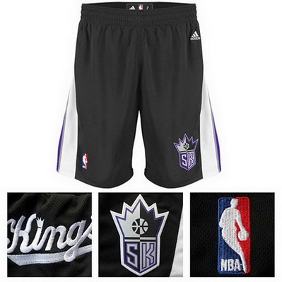 pantaloncini corti uomo basket nba sacramento kings rev30 nero