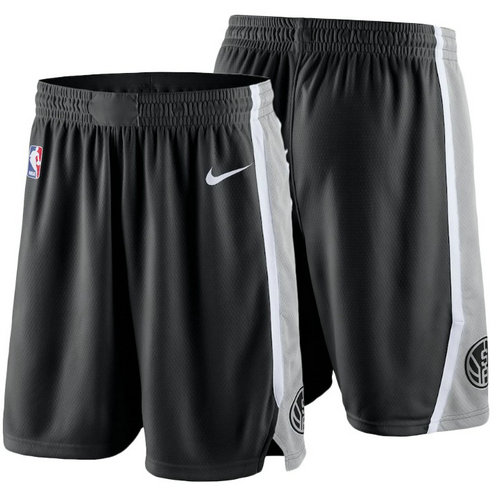 pantaloncini corti uomo basket nba san antonio spurs 2018-2019 nero