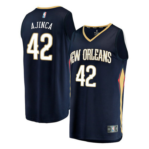 maglia Alexis Ajinca 42 2018 new orleans pelicans navy