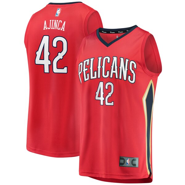 maglia Alexis Ajinca 42 2019-2020 new orleans pelicans rosso