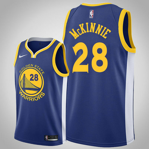 maglia Alfonzo McKinnie 28 2018-2019 golden state warriors blu