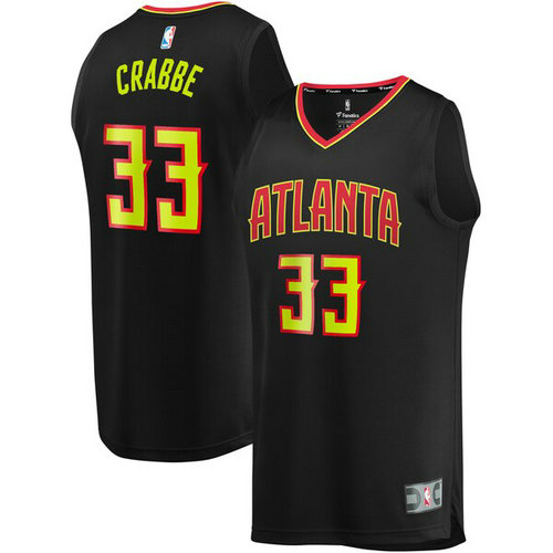 canotta basket Allen Crabbe 33 2019 atlanta hawks nero