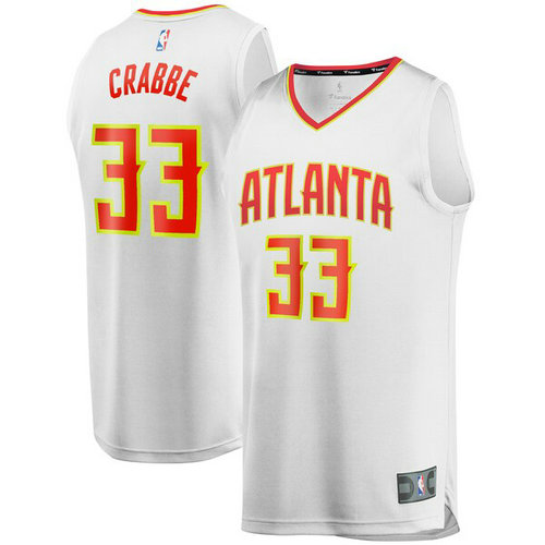 canotta basket Allen Crabbe 33 2019 atlanta hawks bianca