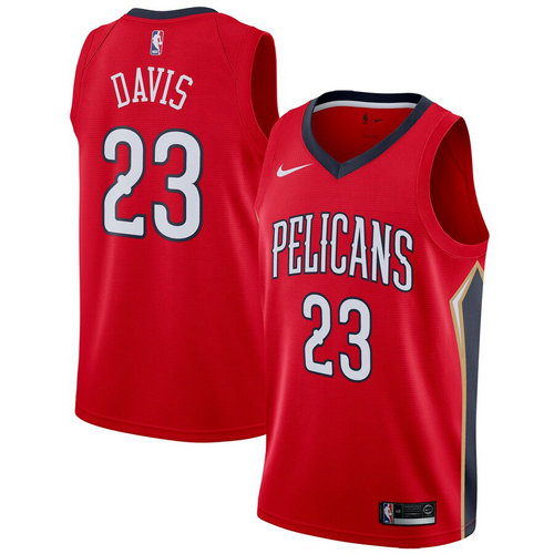 maglia Anthony Davis 23 2019 new orleans pelicans rooso