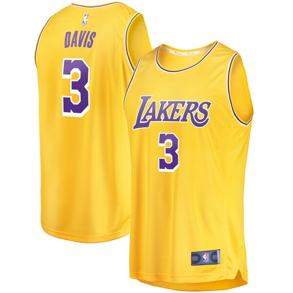 canotta Anthony Davis 3 2019-2020 los angeles lakers giallo