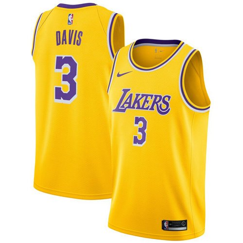 canotta Anthony Davis 3 2019 los angeles lakers giallo