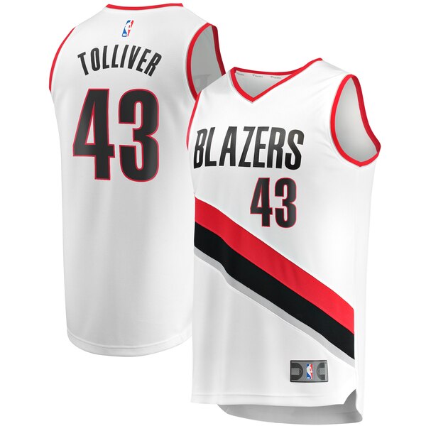 maglia basket Anthony Tolliver 43 2019-2020 portland trail blazers bianca