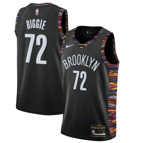 maglia Biggie 72 2019 brooklyn nets nero