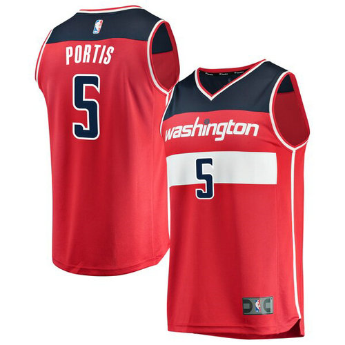 canotta Bobby Portis 5 2019 Washington Wizards rosso