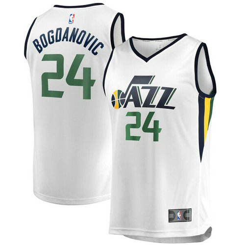 canotta Bojan Bogdanovic 24 2019 utah jazz bianca