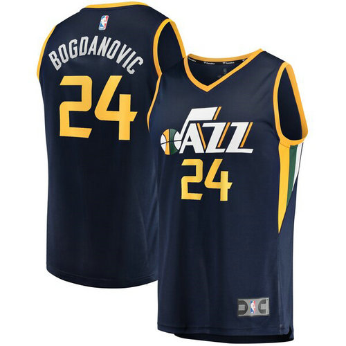 canotta Bojan Bogdanovic 24 2019 utah jazz navy