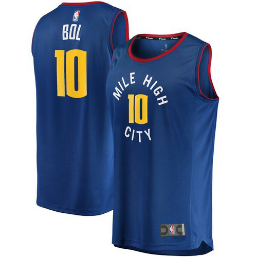 maglia nba Bol Bol 10 2019 denver nuggets Blu