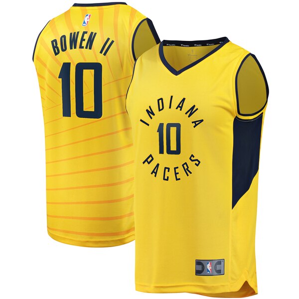 maglia brian bowen II 10 2020 indiana pacers giallo