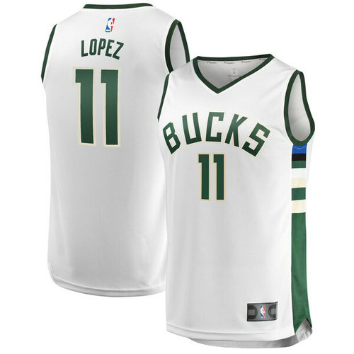 canotta basket Brook Lopez 11 2019 milwaukee bucks bianca