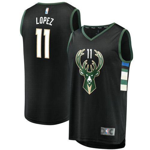 canotta basket Brook Lopez 11 2019 milwaukee bucks nero