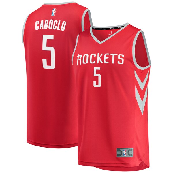 maglia Bruno Caboclo 5 2019-2020 houston rockets rosso