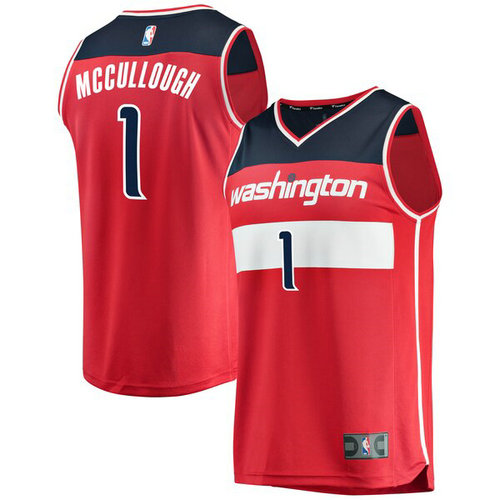 canotta Chris McCullough 1 2019 Washington Wizards rosso