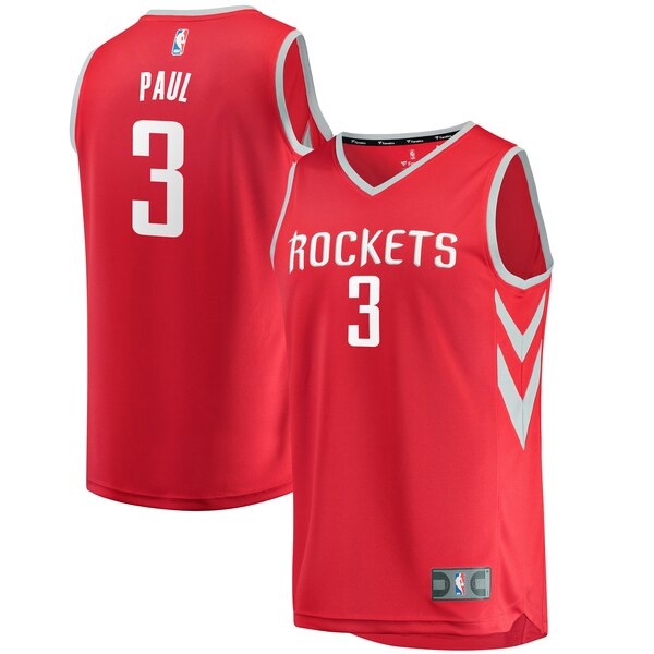 maglia chris paul 3 2020 houston rockets rosso