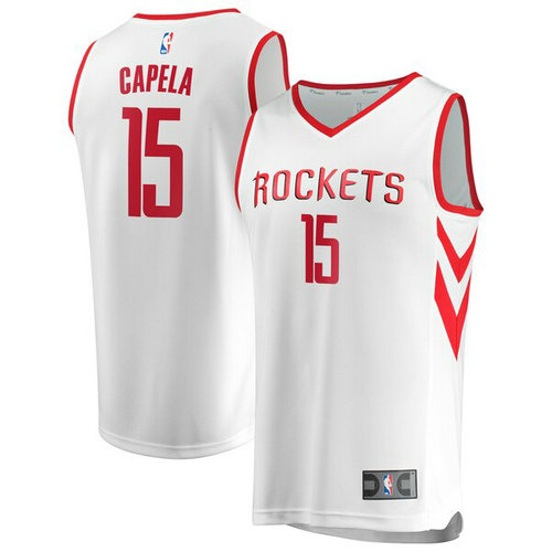 maglia Clint Capela 15 2019 houston rockets bianca