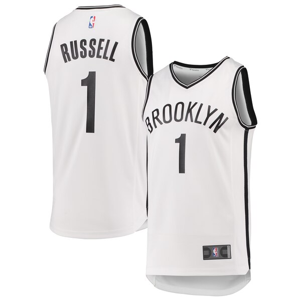 maglia d'angelo russel 1 brooklyn nets 2019-2020 bianco