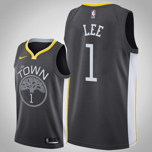 maglia Damion Lee 1 2018-2019 golden state warriors nero