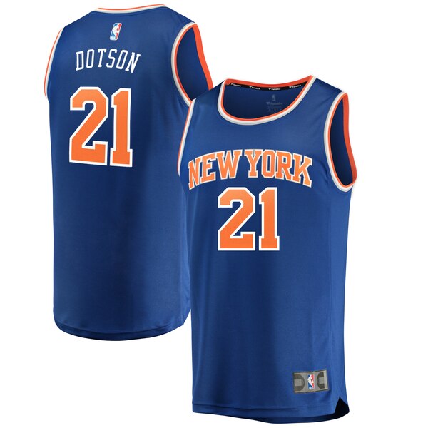 maglia Damyean Dotson 21 2019-2020 new york knicks blu