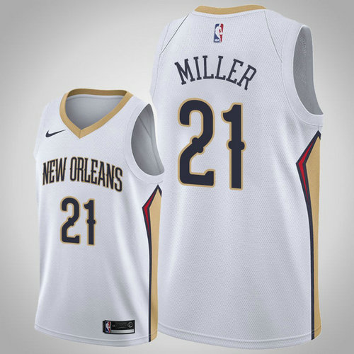 maglia Darius Miller 21 2018-2019 new orleans pelicans bianca