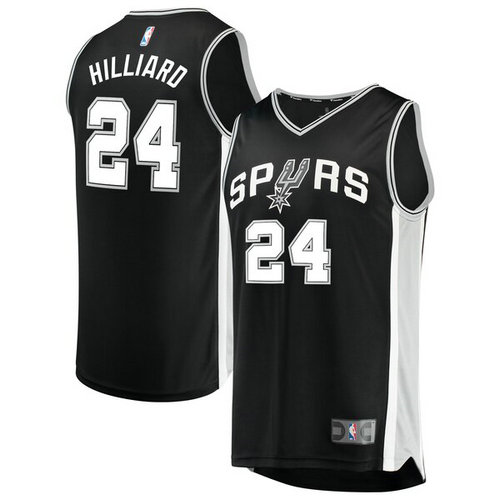 canotta Darrun Hilliard 24 2019 San Antonio Spurs nero