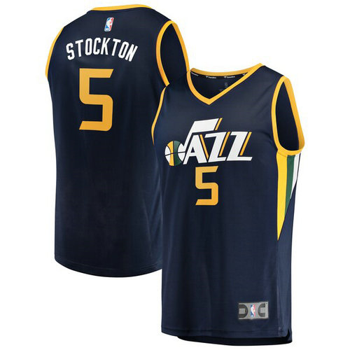 canotta David Stockton 5 2019 utah jazz navy