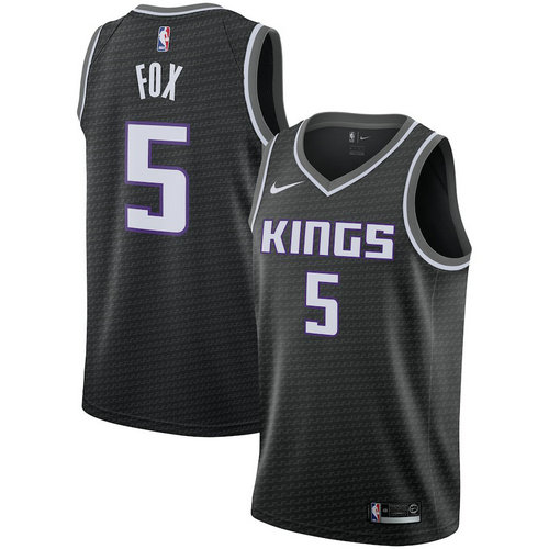 maglia De'Aaron fox 5 2018-2019 sacramento kings nero