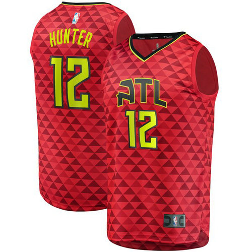 canotta basket De'Andre Hunter 12 2019 atlanta hawks rosso