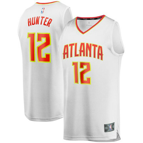 canotta basket De'Andre Hunter 12 atlanta hawks bianca