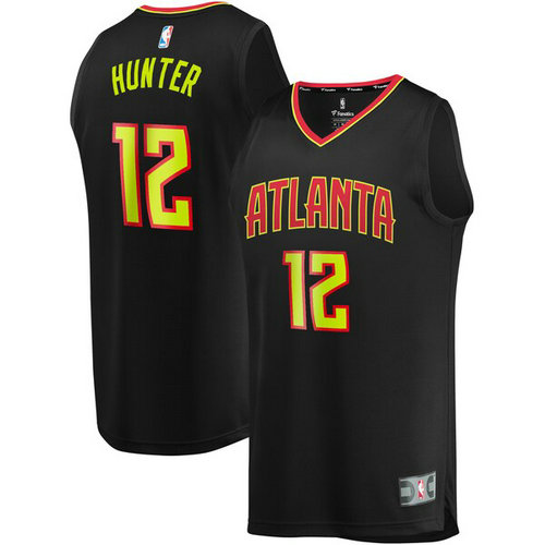 canotta basket De'Andre Hunter 12 atlanta hawks nero