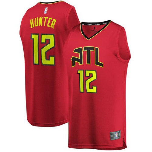 canotta basket De'Andre Hunter 12 atlanta hawks rosso