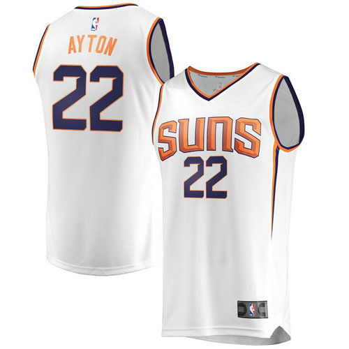 maglia DeAndre Ayton 12 2019 phoenix suns bianca