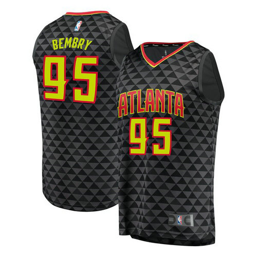 canotta basket DeAndre Bembry 95 2019 atlanta hawks nero